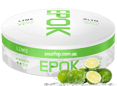 Epok Lime Slim Ultra White Snus