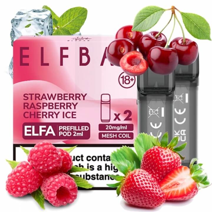 Картридж Elfa strawberry raspberry cherry ice 2ml 2%